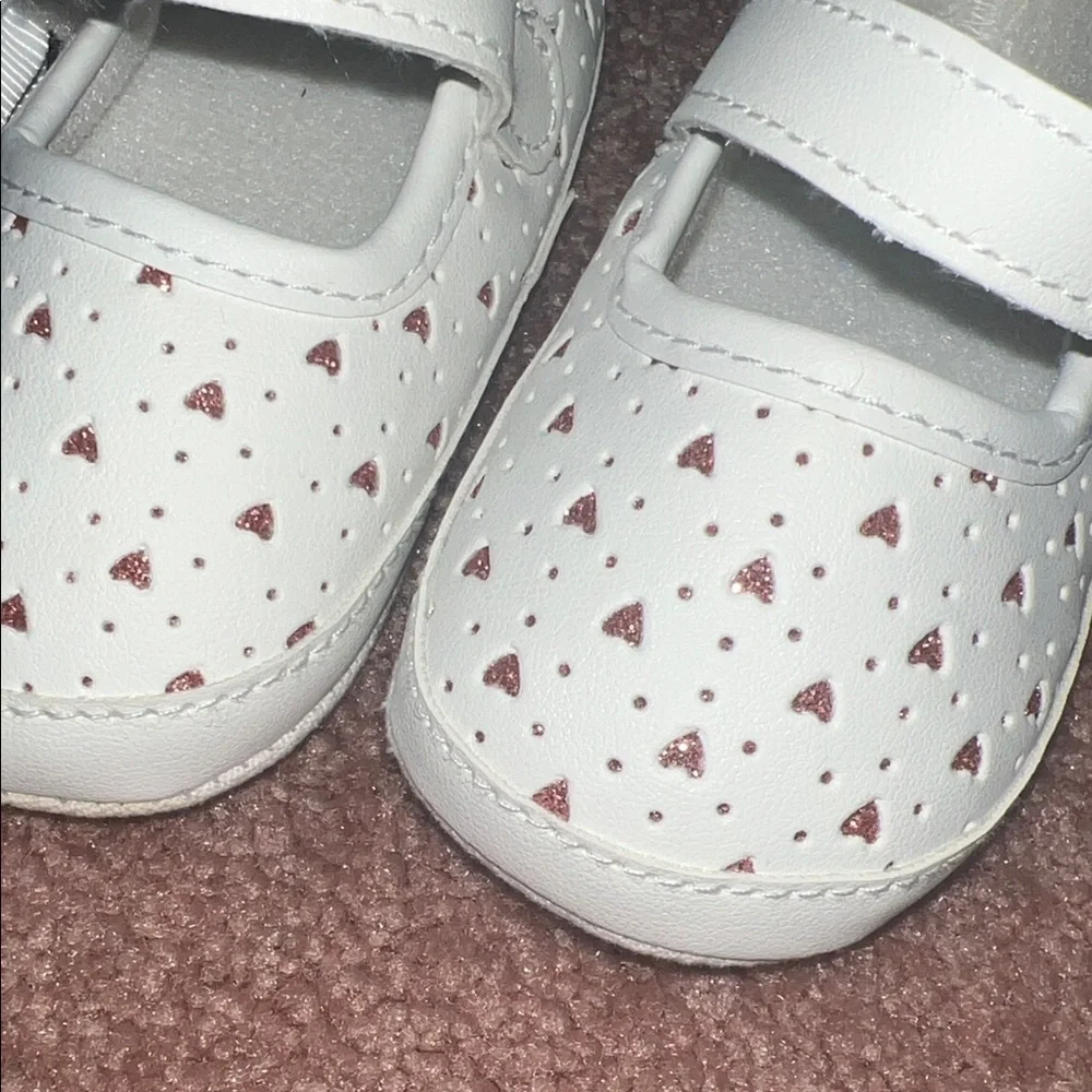 Charming Baby Walker Shoes with Heart Design